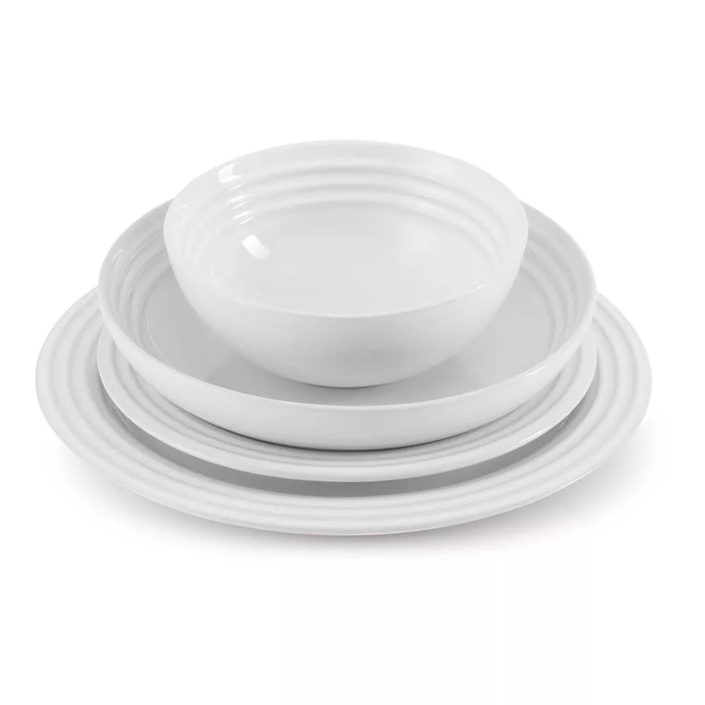 Le Creuset White Stoneware Side Plate 22cm